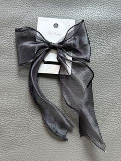 全新 日本 黑色蝴蝶結橡筋 馬尾 頭飾 髮飾 Japan hair accessory64219292039682110