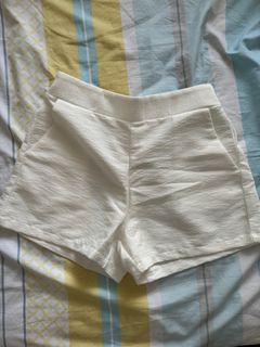 New Korean-made white tweed shorts629748221783061114