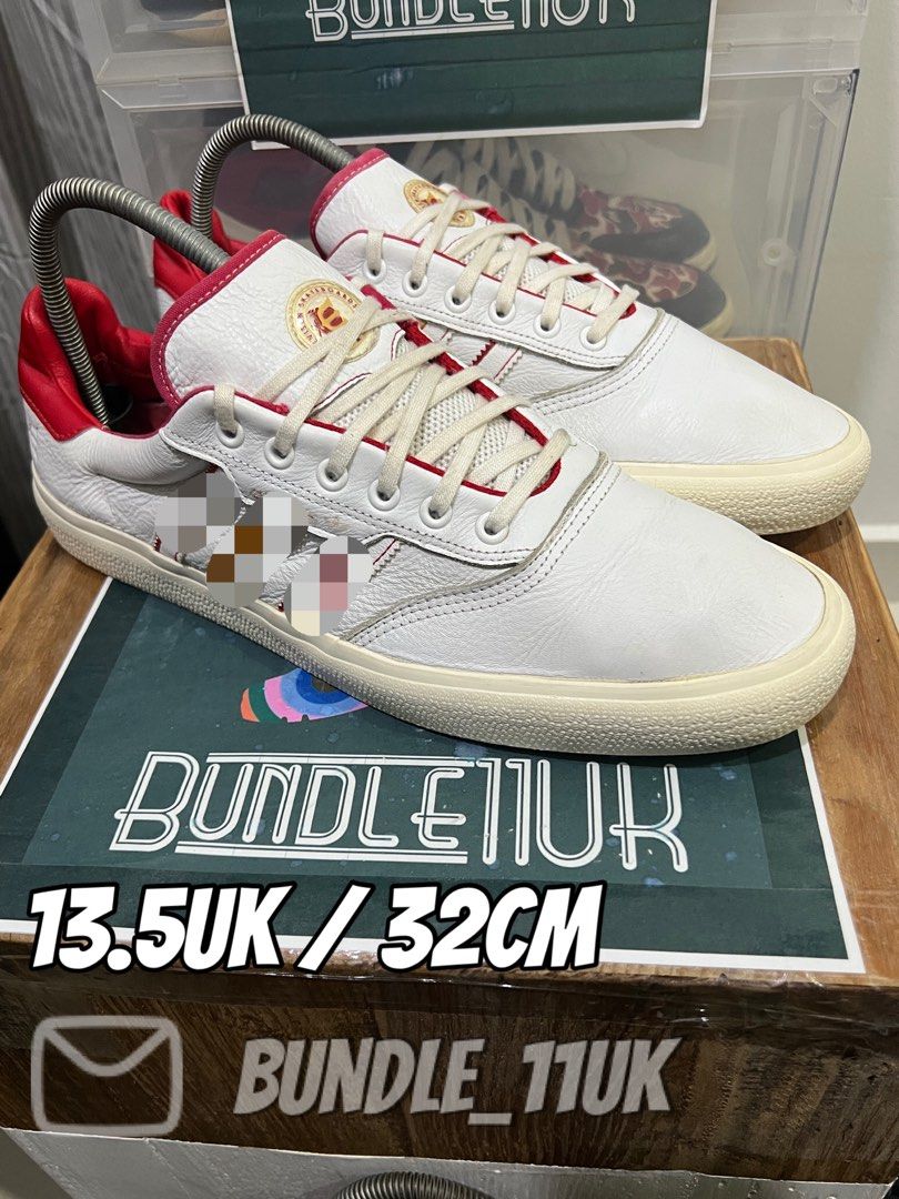 Adidas Evisen x 3MC Vulc White Originals 13.5UK Men s Fashion Footwear Sneakers on Carousell