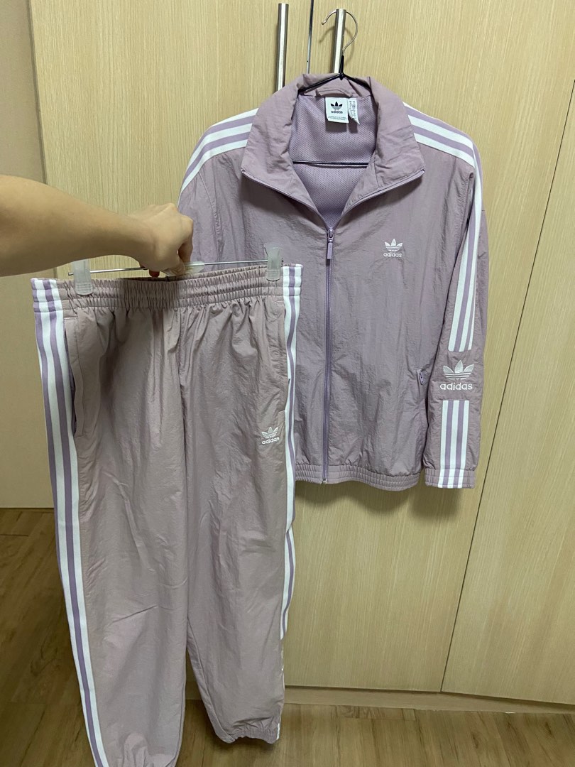 Lilac adidas tracksuit shop