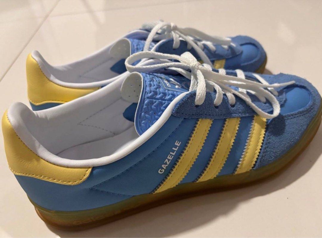 adidas gazelle silver green womens adidas Gazelle Indoor Blue Sneakers main image 1