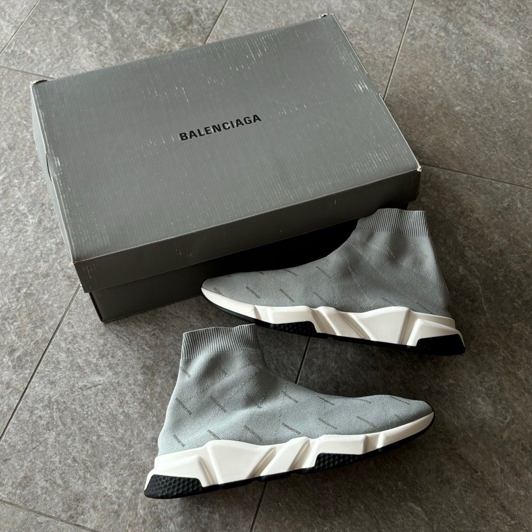 Grey reflective balenciaga cheap
