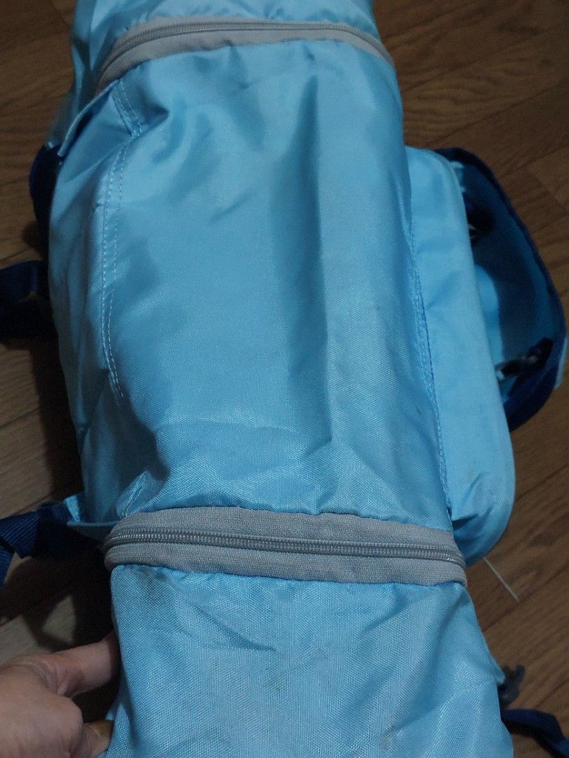 Benetton Travelling Backpack (Category: Luxury Bags & Wallets) located in Muntinlupa City. Submitted by sakurambo_des (Listing ID 1329988148, Image 3). Description: United Colors of Benetton Travelling Backpack Unisex Nylon Pvc material Large size with 6"extension 4 large outside pockets 2tone blue colors in very nice condition..