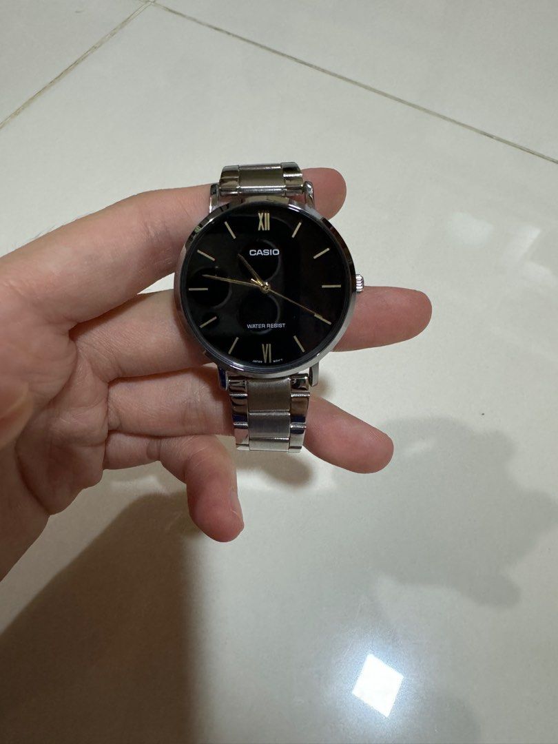 Casio Men s Watch Stainless Steel Black Interface Luxury Watches on Carousell