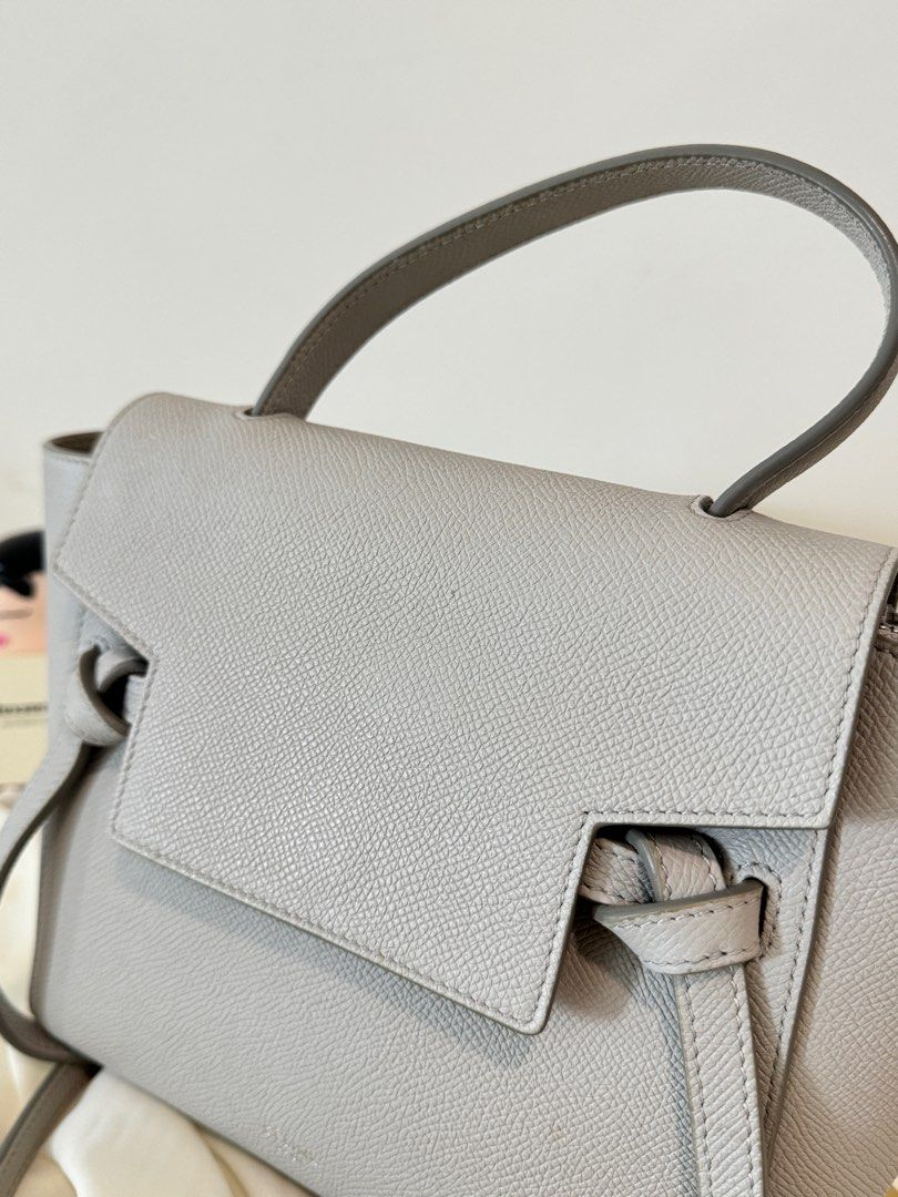Celine nano belt bag light grey hot sale