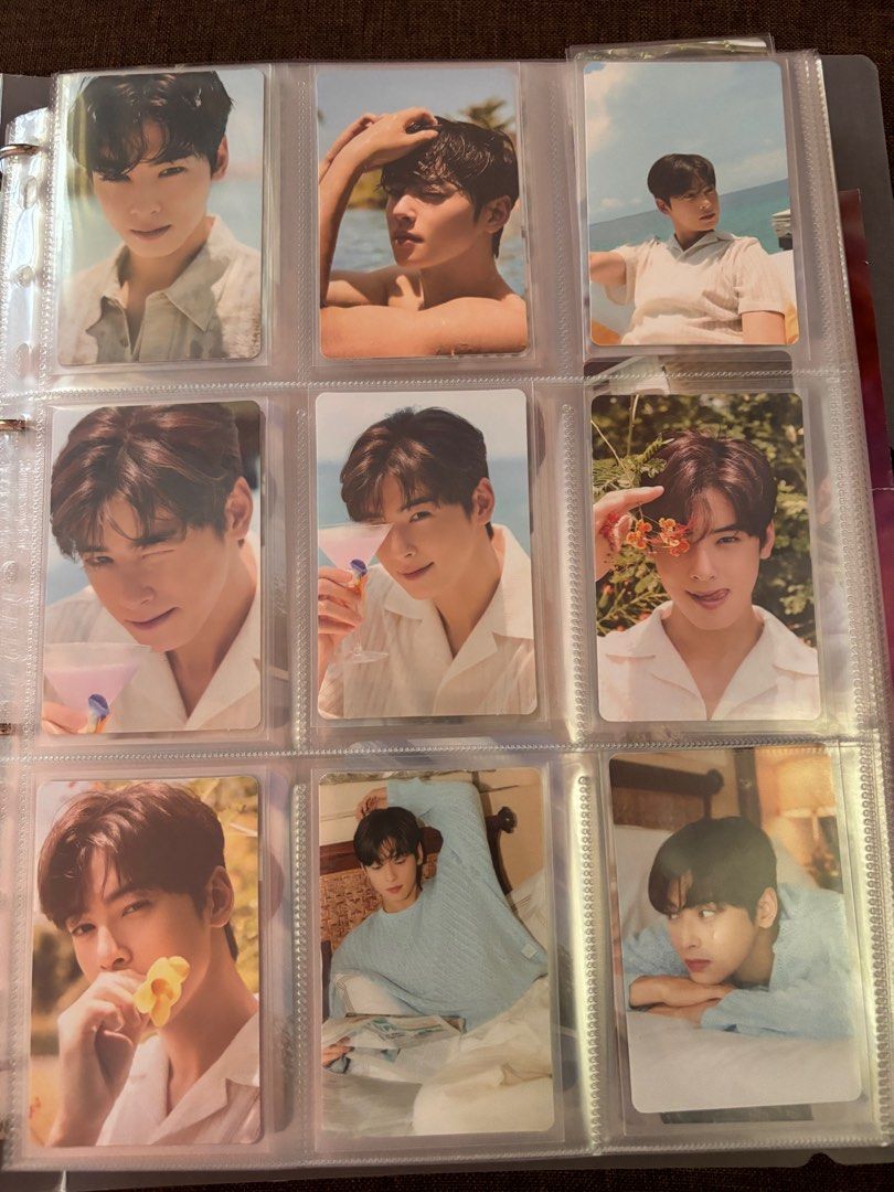 COMPELTE SET CHA EUN WOO CEBU PHOTOBOOK TRADING CARDS (COMPLETE SET) (Category: K-Wave Merchandise) located in Bacolor. Submitted by fangirlscorner (Listing ID 1329964156, Image 2). Description: 40 pcs trading cards from 2022 Cebu Photobook. Can ship to different address but will only transact with one person. .