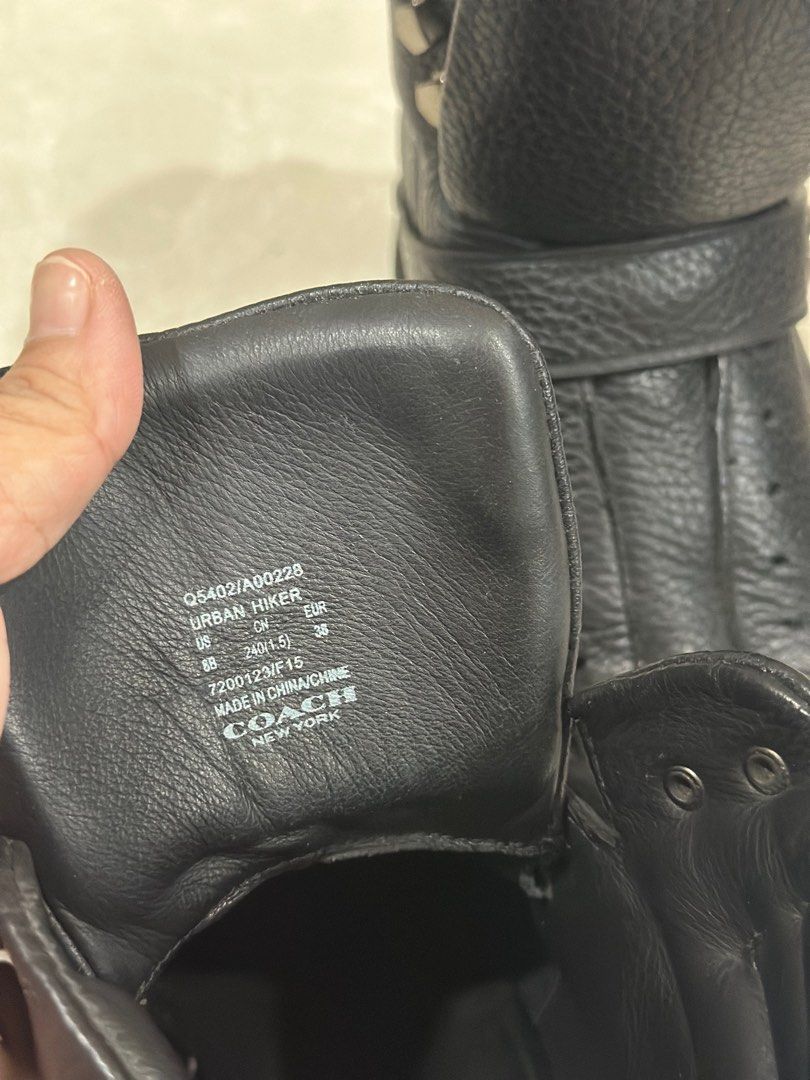 Coach black winter boots hot sale