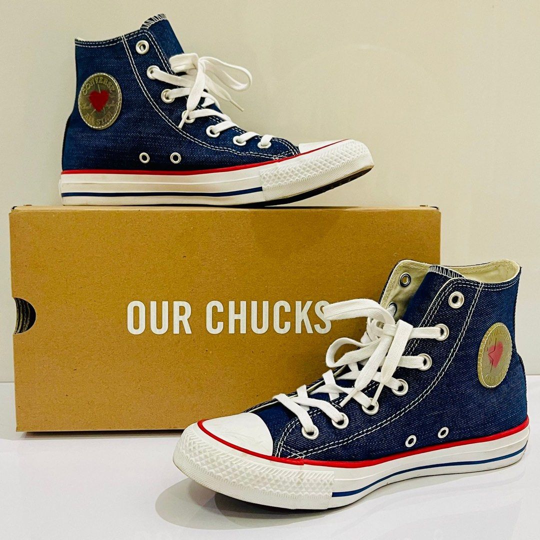 Converse chuck taylor all star denim love high top clearance