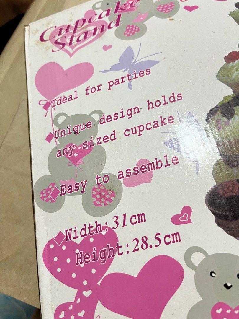 Cupcake Stand (Category: Bakeware) located in Las Pinas. Submitted by milkydeclutter (Listing ID 1329885019, Image 2). Description: Brand new. Well kept in storage. Can hold up to 23 cupcakes. Shipping fee to be shouldered by the buyer. Can be shipped via lalamove / J&T. Location: Las Piñas City.
