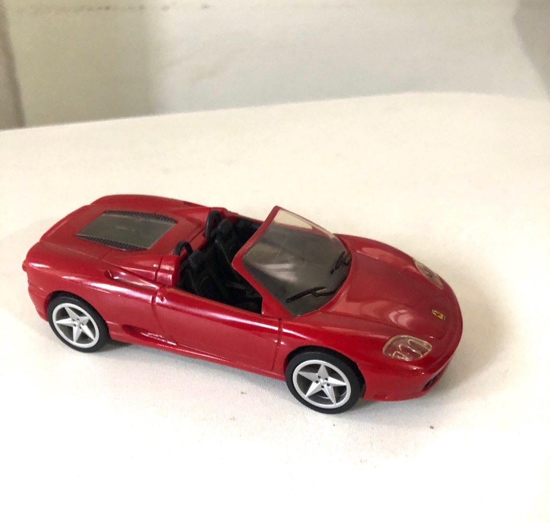 Ferrari 360 spider shell collection toy car (Category: Vehicle & Diecast Models) located in Cebu City. Submitted by adriano.adriano (Listing ID 1329885464, Image 2). Description: Ferrari 360 Spider toy car fr Shell Collection. size: 1:38 scale. plastic body. no damage in good condition. buyer pays shipping fr cebu.