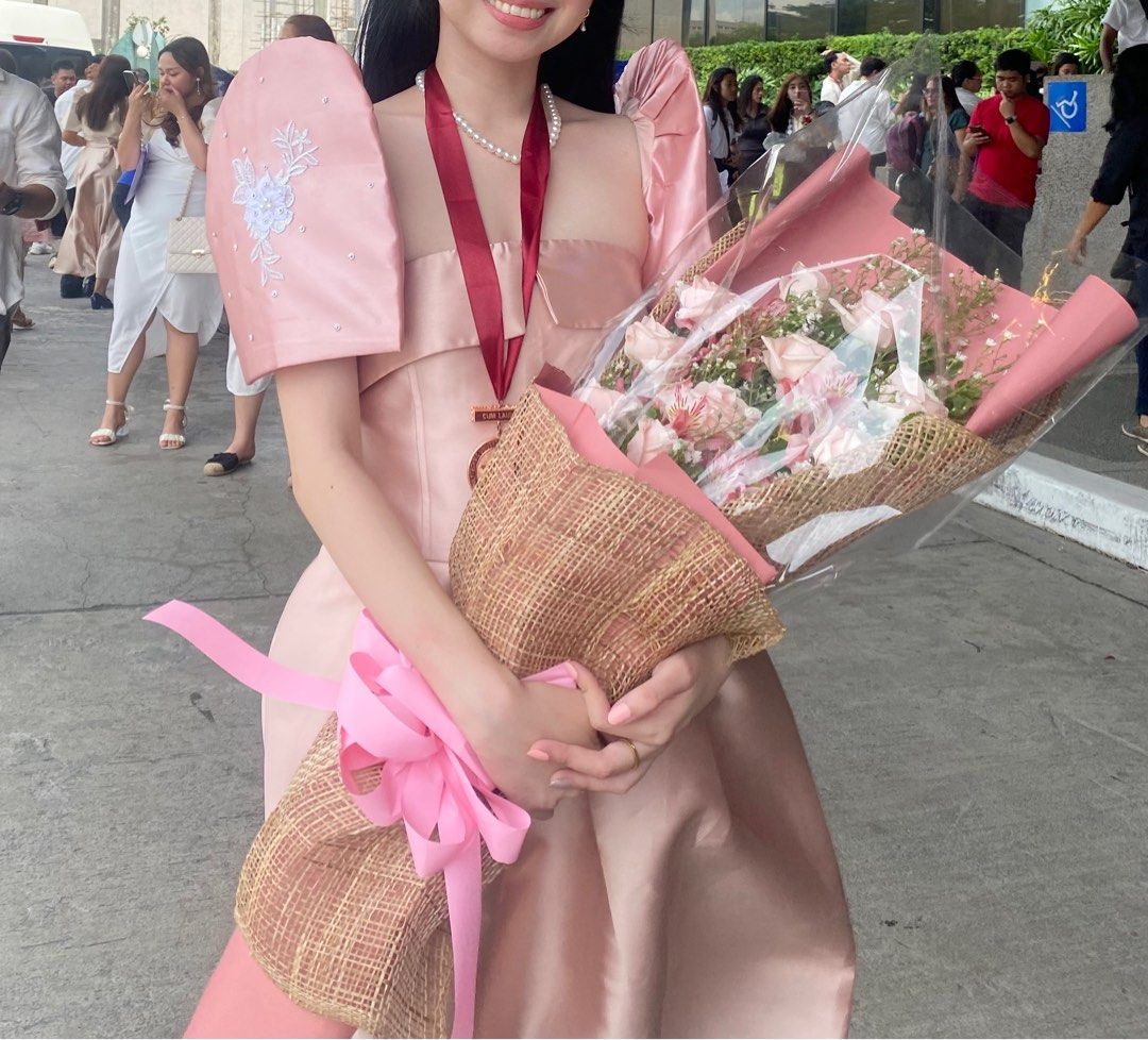 Filipiniana dress detachable sleeves for sale Women s Fashion Dresses Sets Dresses on Carousell