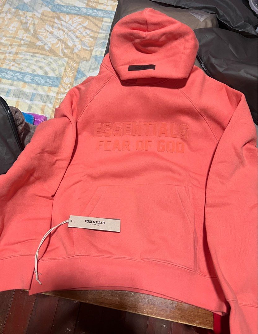 Fog essentials hoodie & trucker jacket (Category: Activewear) located in Mandaluyong City. Submitted by junniv0731 (Listing ID 1329878829, Image 2). Description: Fog essentials xs coral hoodie4k, xs trucker jacket10k, brand new.