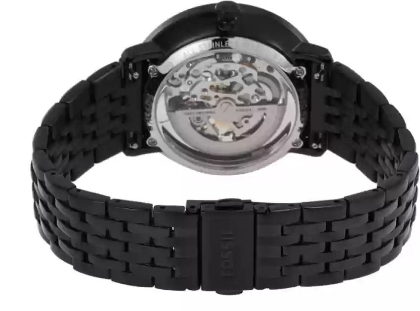 Fossil Men s ME3163 Chase Automatic Black Stainless Steel Watch