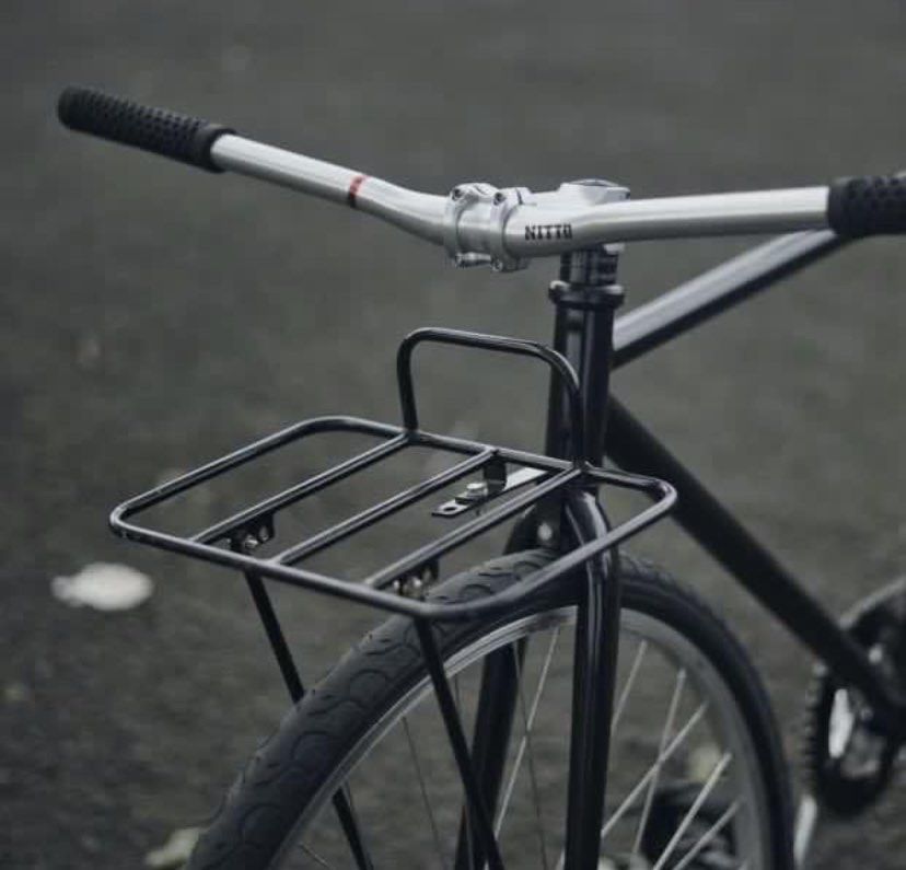 Fixed gear front rack clearance