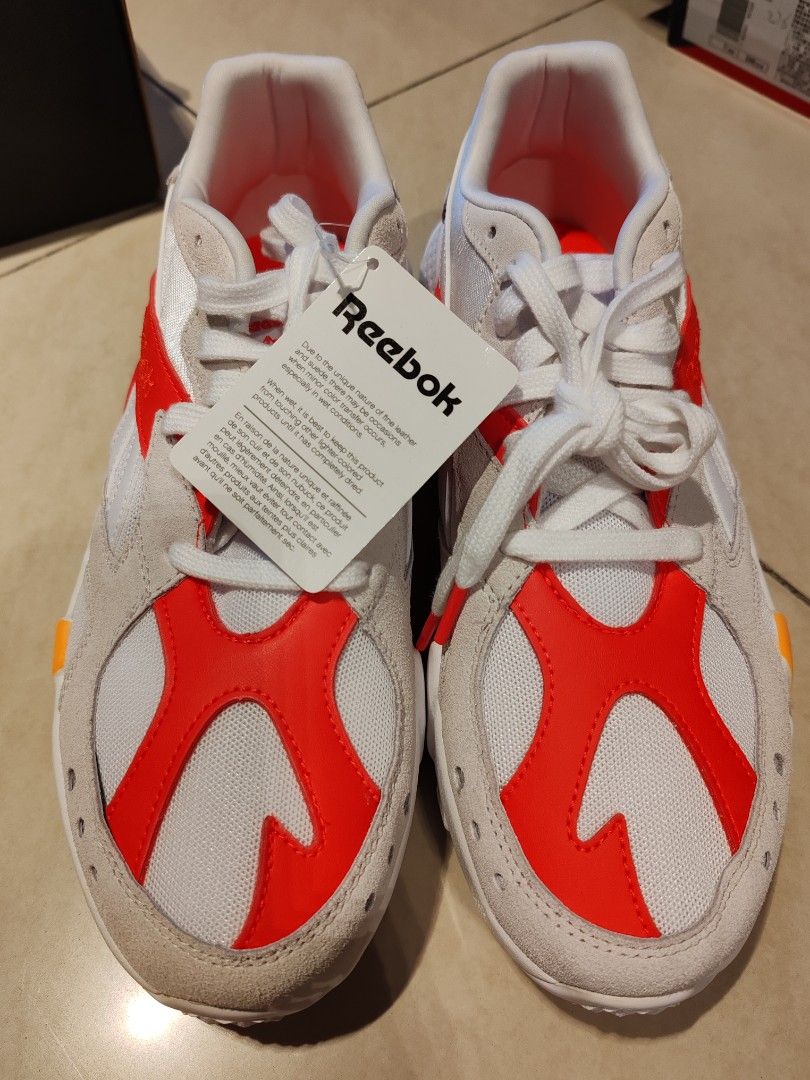 Gigi Hadid x Reebok Aztrek Double 93 Red DV5386 Men s Fashion Footwear Sneakers on Carousell