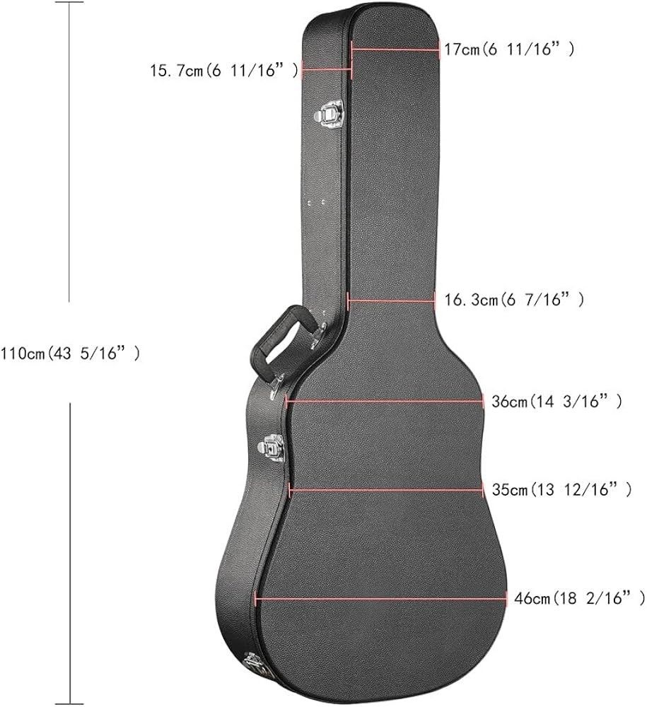Hard case acoustic guitar, Hobbies & Toys, Music & Media, Music