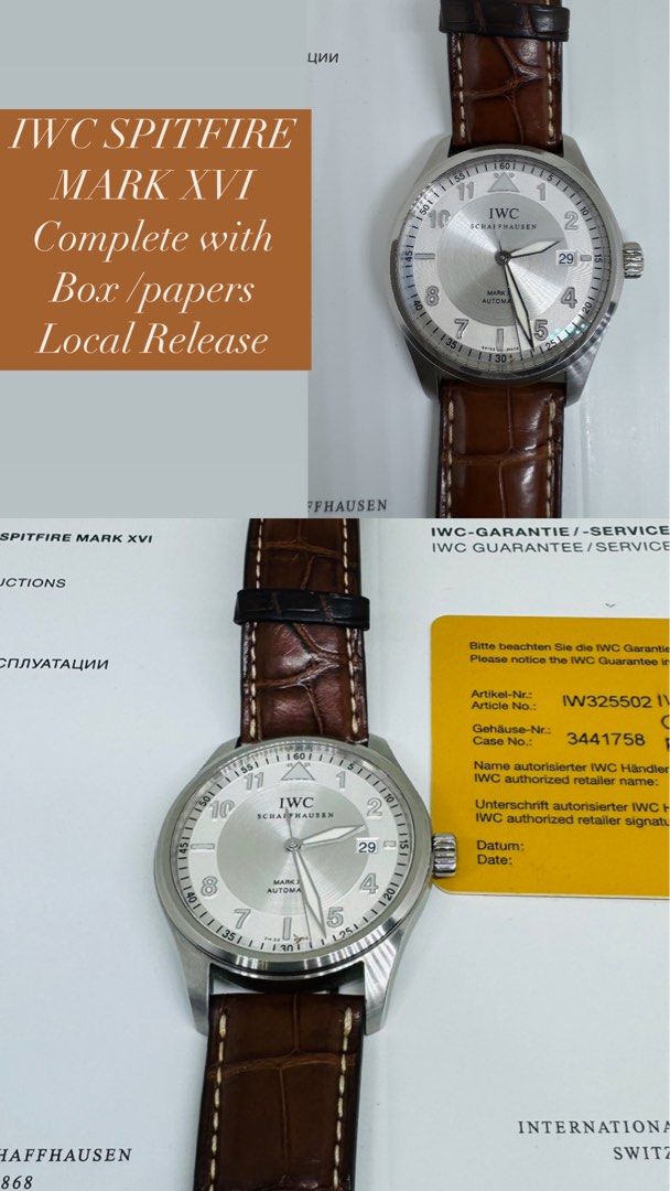 Iwc spitfire mark xvi best sale