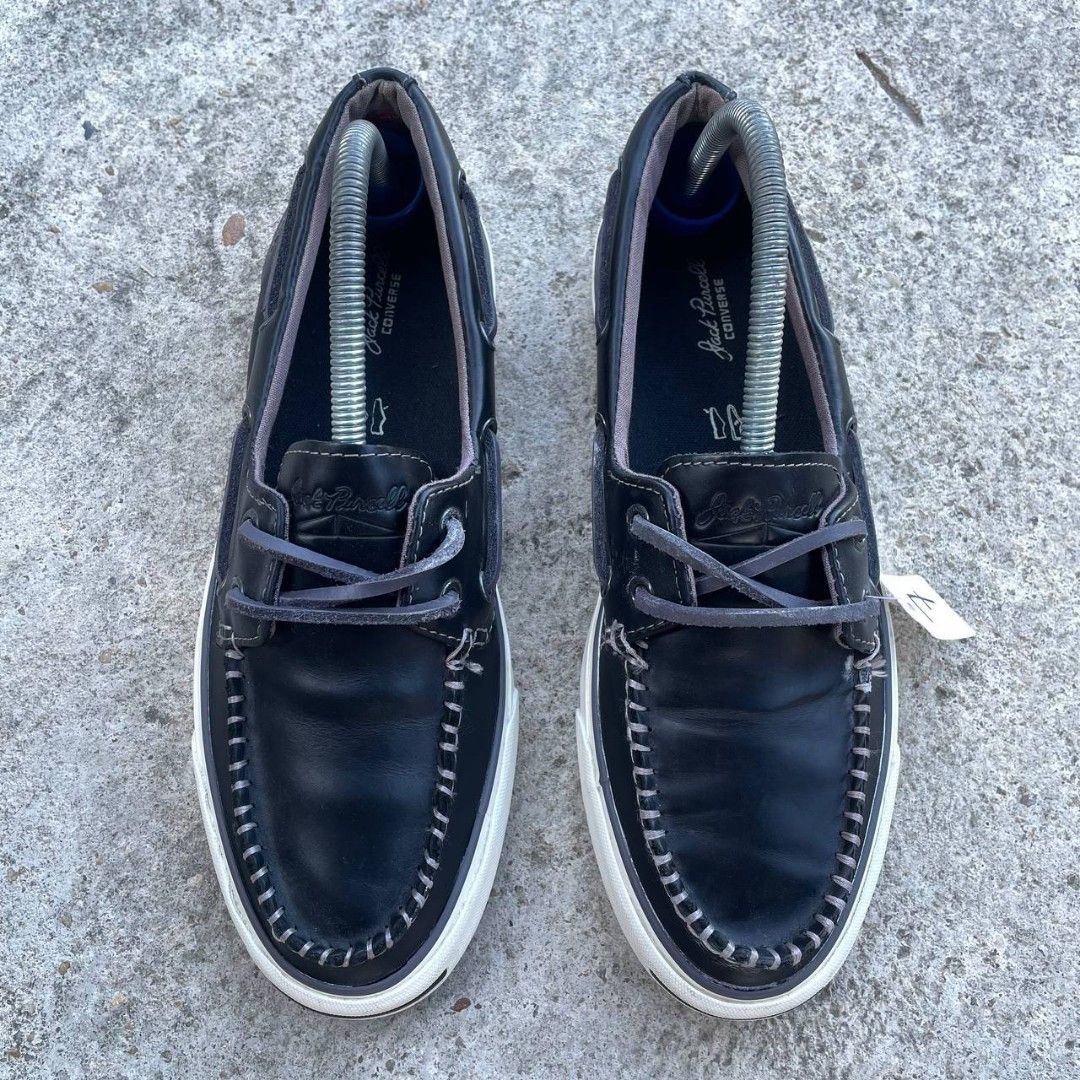 Jack Purcell Boat Leather Brown White 7UK RM12O Men s Fashion Footwear Sneakers on Carousell