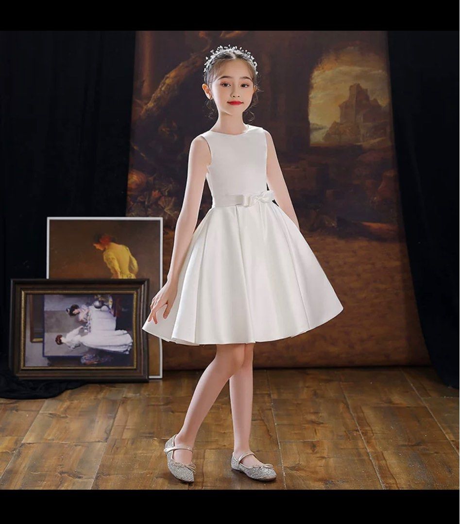 White graduation dresses for kindergarten on sale