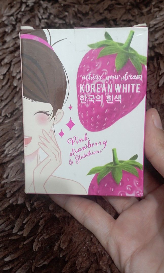korean white pink strawberry and glutathione Korean Whitening Soap Pink Strawberry & Glutathione 2pcs x 65G, Beauty &  Personal Care, Bath & Body, Bath on Carousell