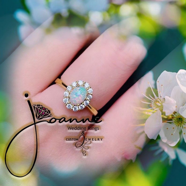 Ladies Engagement Ring October Birtstone with Diamonds SALE Women s Fashion Jewelry Organizers Rings on Carousell