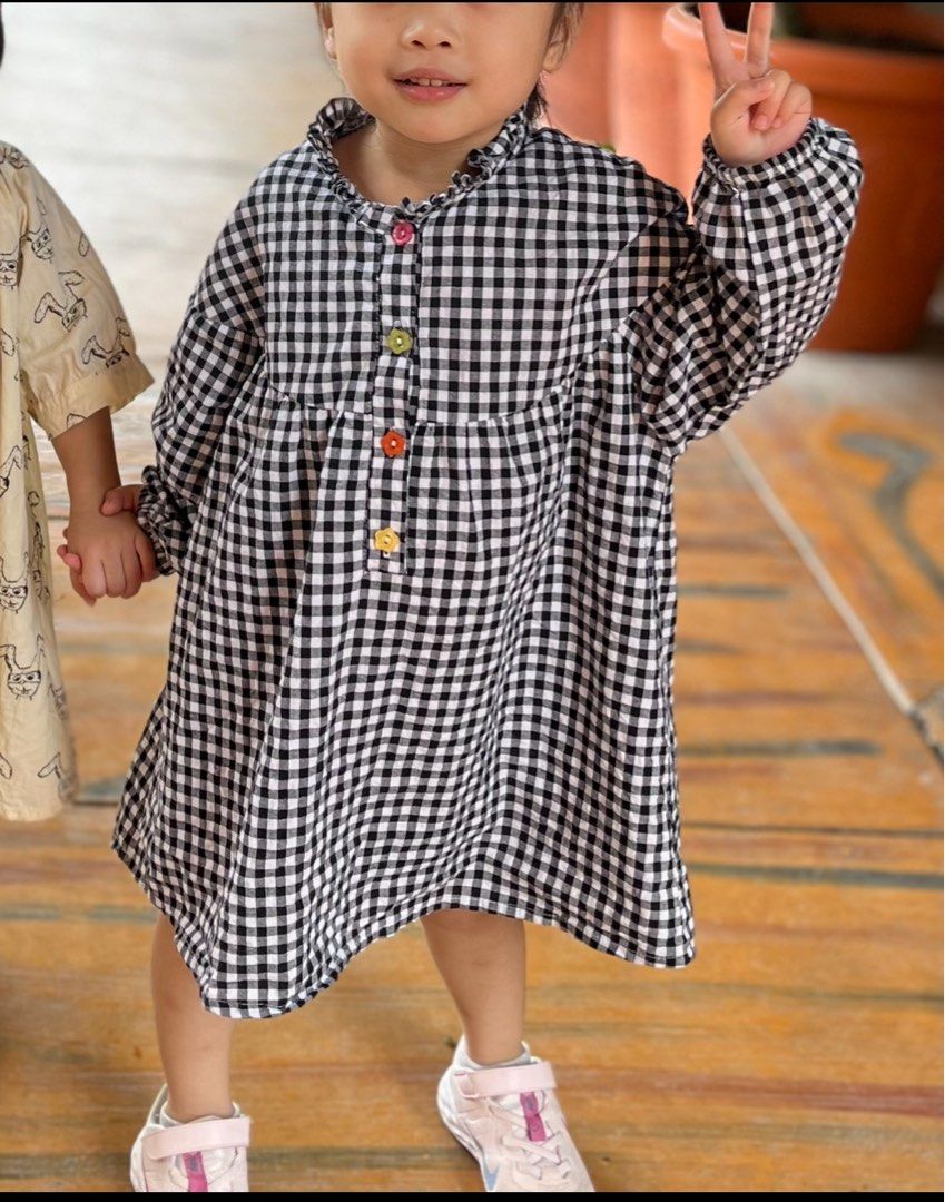 Kids long sleeve black dress shop