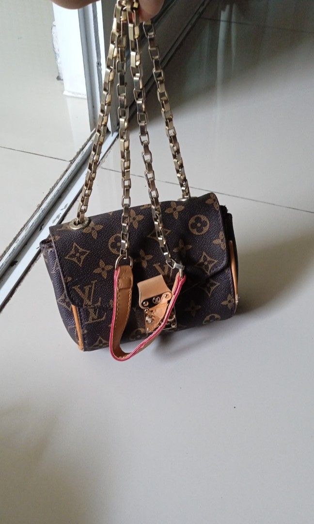 Louis** Vuitton** Monogram Sling Bag, Barang Mewah, Tas Dompet