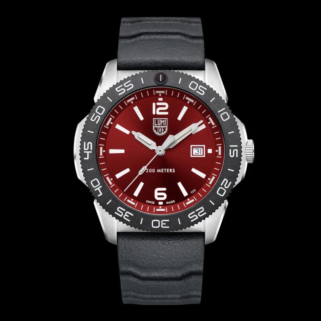 Luminox Swiss Made Pacific Diver Crimson Red Watch LM3135 Men s Fashion Watches Accessories Watches on Carousell