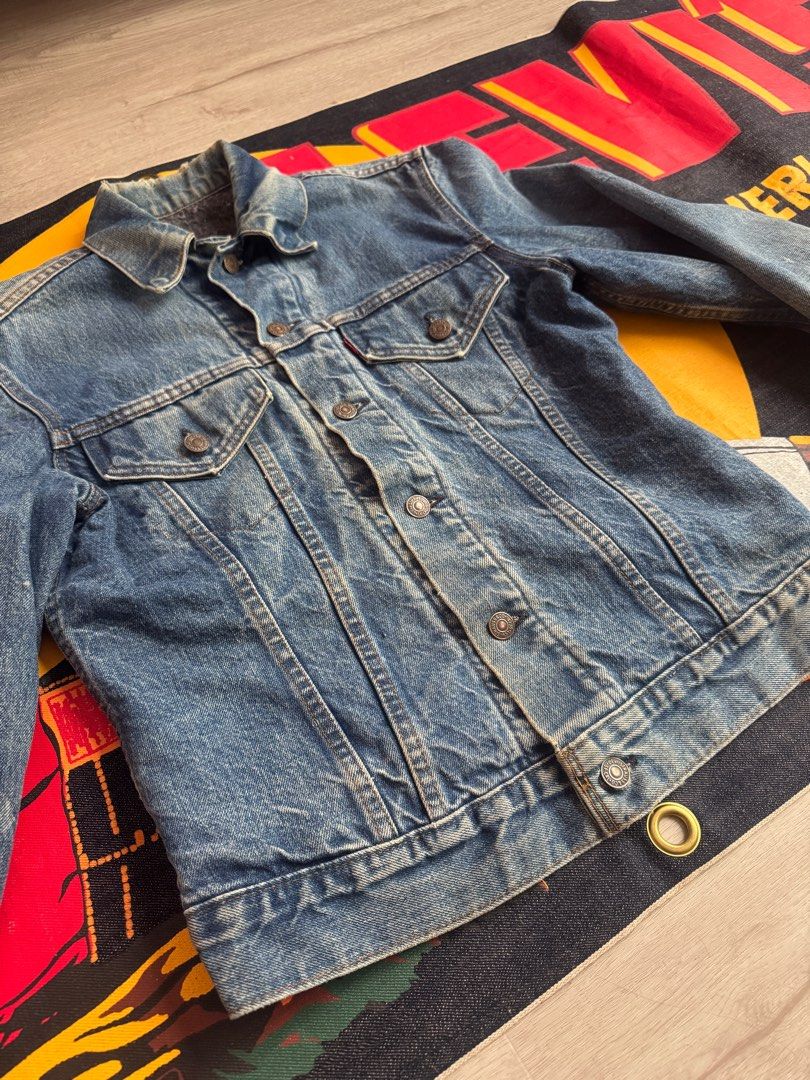 Made in USA 🇺🇸 1970’s Levi’s 70505 Flannel Lined Denim Trucker Jacket牛仔