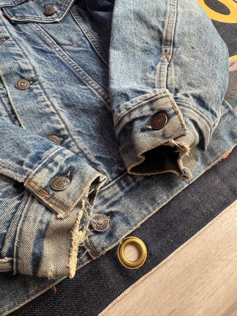 Made in USA 🇺🇸 1970’s Levi’s 70505 Flannel Lined Denim Trucker Jacket牛仔