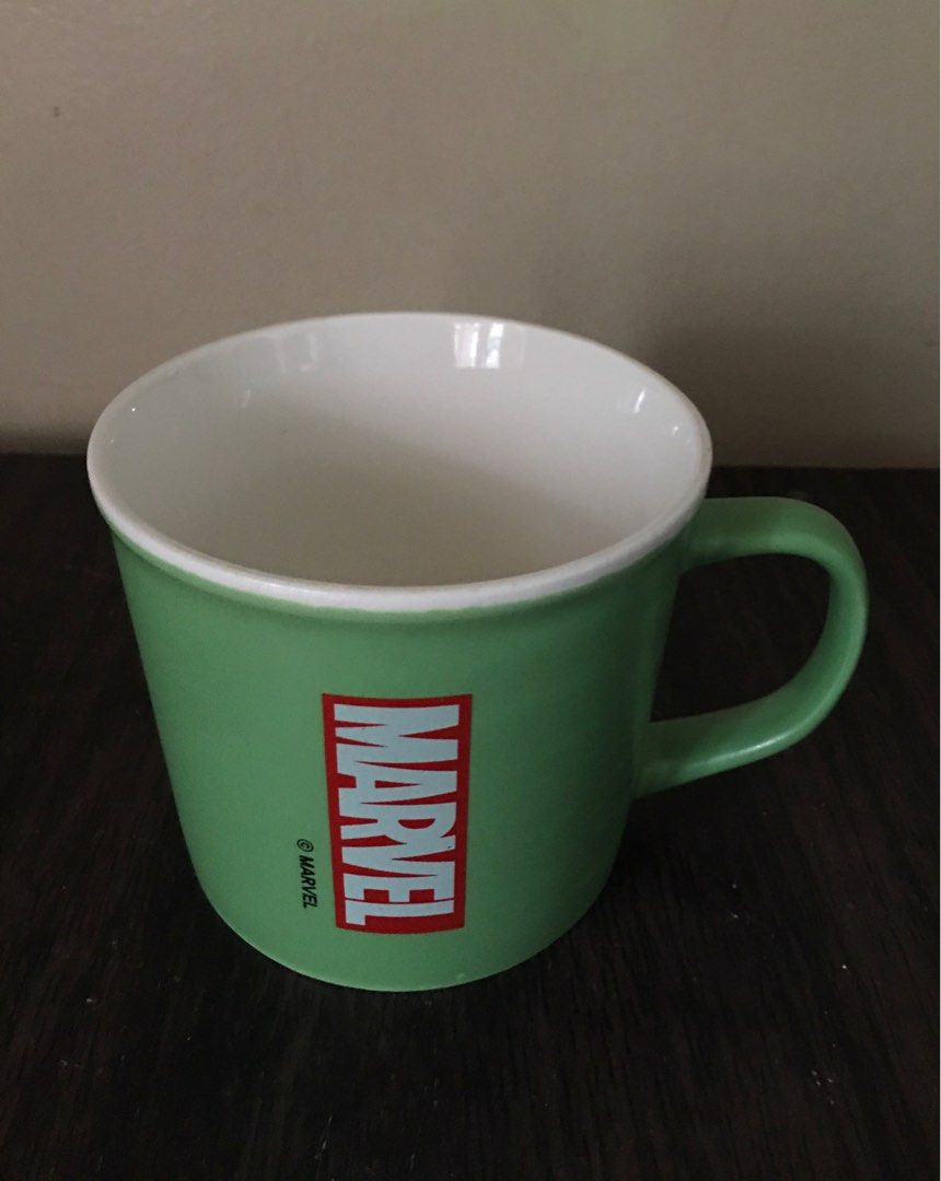 Marvel HULK Daiso Korea Coffee Mug (Category: Other Kitchenware & Tableware) located in Tarlac. Submitted by greatfindstrlc (Listing ID 1329959342, Image 2). Description: Ceramic Marvel Merchandise. With damage chipped-line due to handling on the lip as shown by pointer. Still intact can be used or maybe to be displayed for collection..