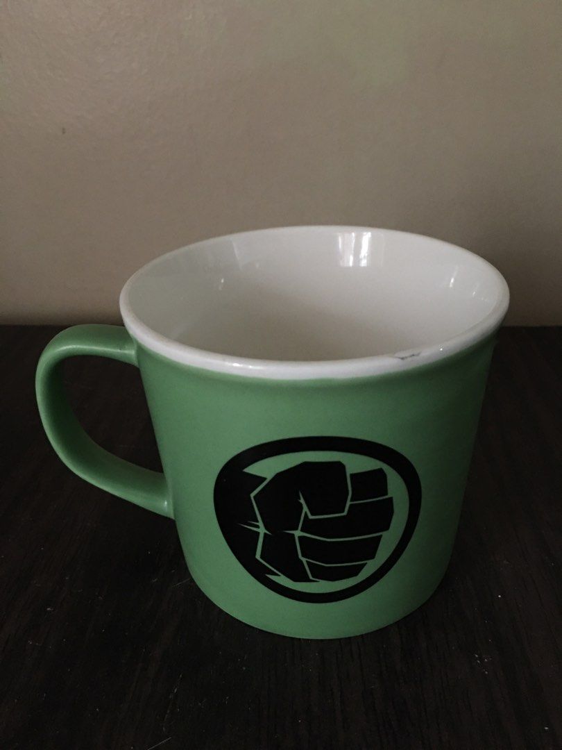 Marvel HULK Daiso Korea Coffee Mug (Category: Other Kitchenware & Tableware) located in Tarlac. Submitted by greatfindstrlc (Listing ID 1329959342, Image 3). Description: Ceramic Marvel Merchandise. With damage chipped-line due to handling on the lip as shown by pointer. Still intact can be used or maybe to be displayed for collection..
