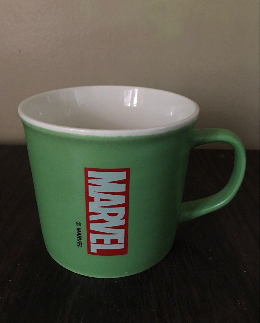 Marvel HULK Daiso Korea Coffee Mug (Category: Other Kitchenware & Tableware) located in Tarlac. Submitted by greatfindstrlc (Listing ID 1329959342, Image 1). Description: Ceramic Marvel Merchandise. With damage chipped-line due to handling on the lip as shown by pointer. Still intact can be used or maybe to be displayed for collection..