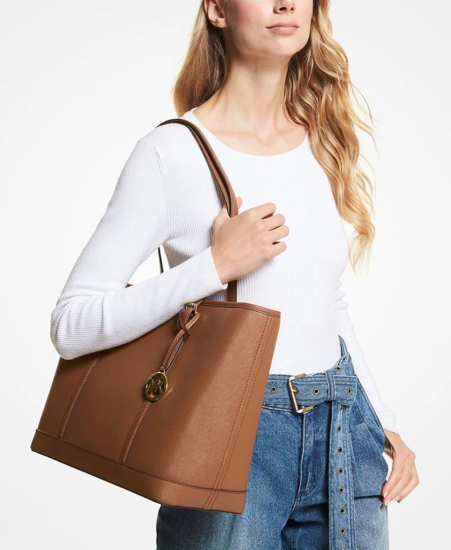 Michael Kors Jet Set Travel Large Saffiano Leather Tote Bag Luggage Color NEW Women s Fashion Bags Wallets Tote Bags on Carousell