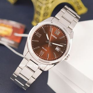 Montres Company 香港註冊公司(32年老店) 卡西歐 CASIO 不鏽鋼錶帶 不鏽鋼 MTP MTP1302 MTP1302DD MTP-1302 MTP-1302DD MTP-1302DD-5 MTP-1302DD-5A 簡約設計 50米防水 銀啡棕色 兩款色有現貨64247023840001110