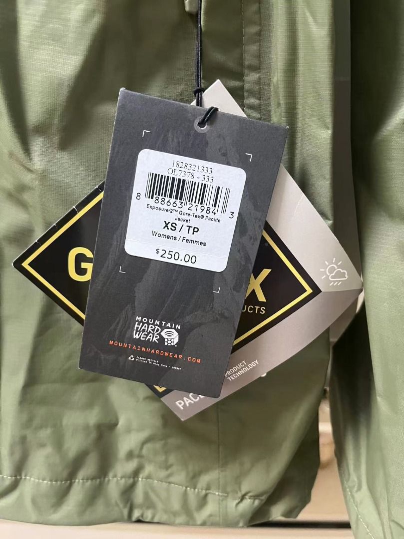 全新Mountain Hardwear Gore-tex Paclite GTX 女裝歐碼XS 防水風褸 沖峰衣 hardsell ...