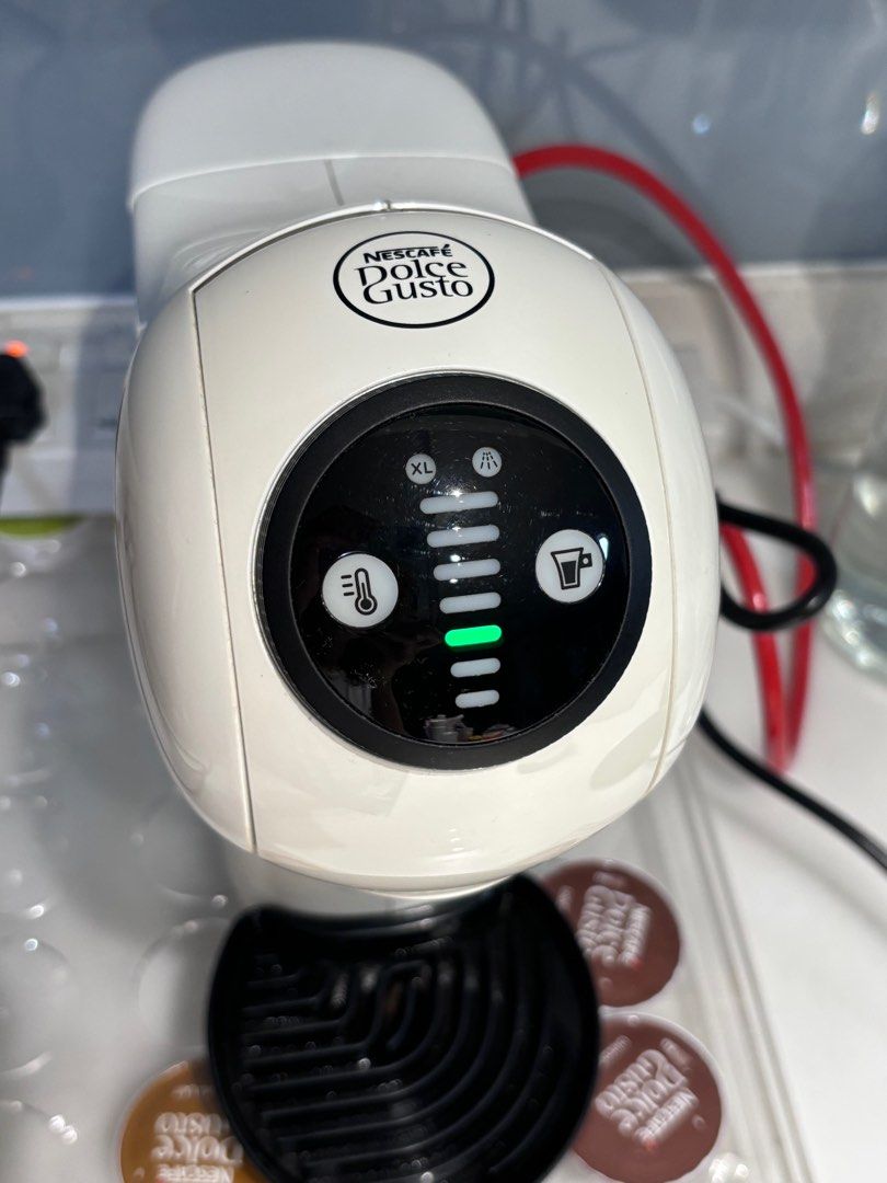 Nescafe Dolce Gusto w/ coffee capsule drawer (Category: Coffee Machines & Makers) located in Manila. Submitted by tsimicha (Listing ID 1329922760, Image 3). Description: Dolce Gusto coffee machine and coffee capsules acrylic drawer..