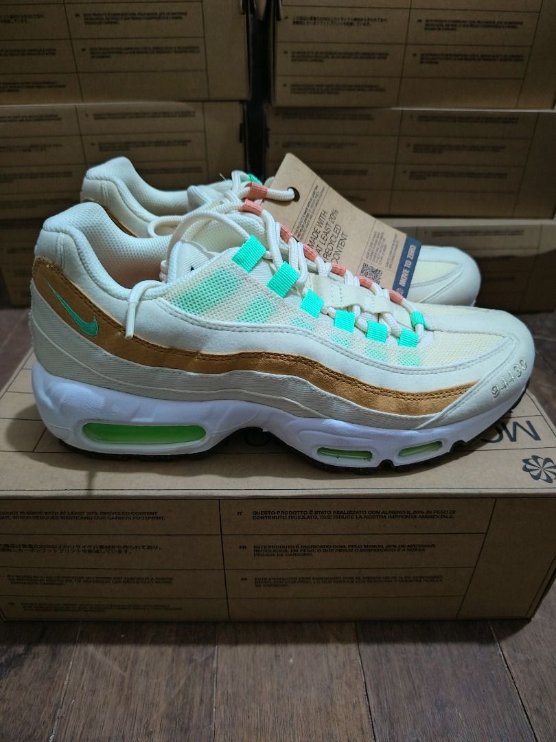 Nike Air Max 95 Next Nature - Pineapple (Category: Sneakers) located in Manila. Submitted by specq (Listing ID 1329972128, Image 2). Description: Nike Air Max 95 Next Nature - Pineapple Available sizes: 7.5 Mens Brand new, deadstock Complete with box Slight dirt and yellowing due to storage and age 4,000 PHP each only Available for meetups and shipping. Please message me for any inquiries. Thank you!.