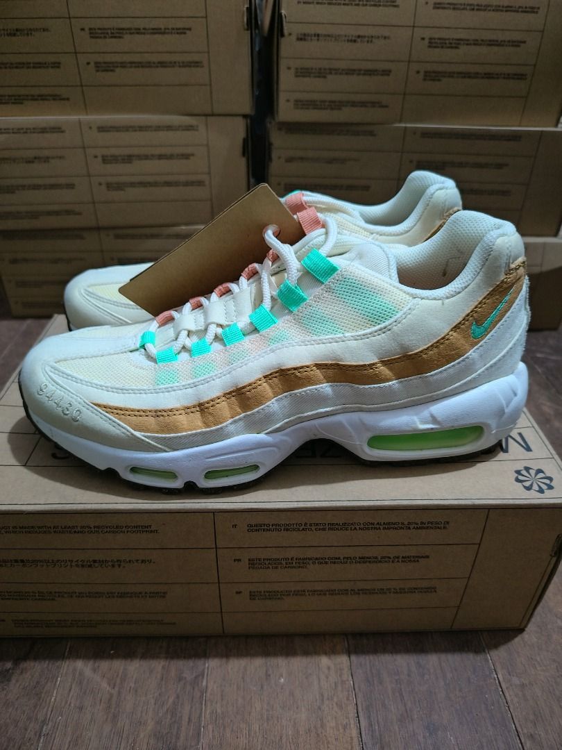 Nike Air Max 95 Next Nature - Pineapple (Category: Sneakers) located in Manila. Submitted by specq (Listing ID 1329972128, Image 3). Description: Nike Air Max 95 Next Nature - Pineapple Available sizes: 7.5 Mens Brand new, deadstock Complete with box Slight dirt and yellowing due to storage and age 4,000 PHP each only Available for meetups and shipping. Please message me for any inquiries. Thank you!.