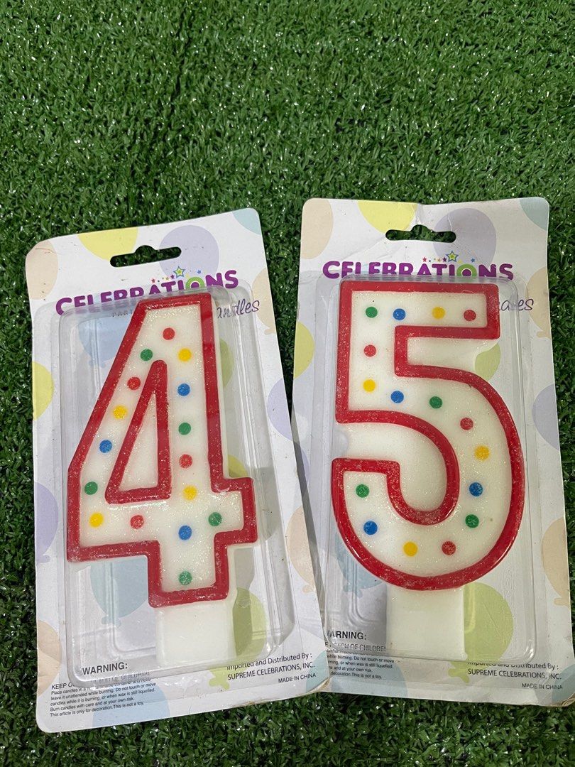 Number Candles (Category: Occasions & Party Supplies) located in Manila. Submitted by IMEG444 (Listing ID 1329846078, Image 1). Description: Take both for P80 14in height.