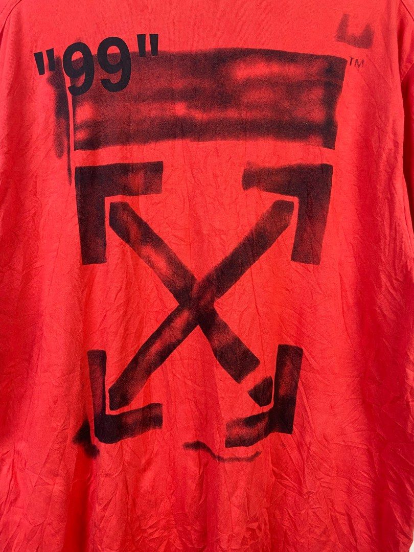 OFF-WHITE Impressionism Diagonal Stencil oversized tee (Category: Luxury Apparel) located in Dasmarinas. Submitted by goodbuyartisanal (Listing ID 1329958636, Image 3). Description: OFF-WHITE Impressionism Diagonal Stencil oversized tee size XS width 23.5 inches Length 30.5 inches Hem 24.5 inches Excellent condition Price : 3000 + ship Pm me.