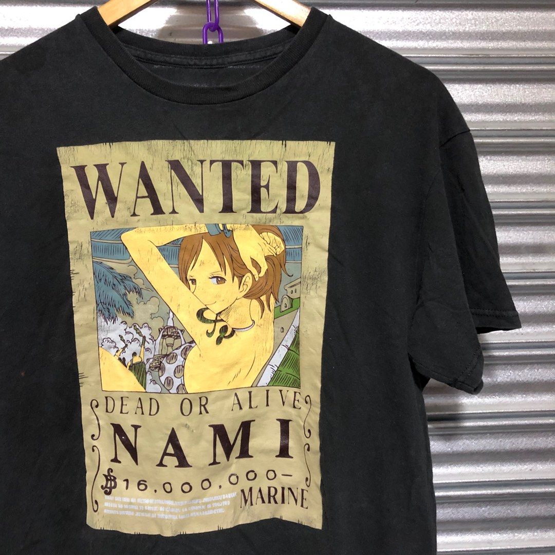One piece Nami Wanted Poster (Category: Shirts) located in Paranaque City. Submitted by igotchubro.ph (Listing ID 1329991680, Image 1). Description: JUST MAKE AN OFFER 👌🏼❗️ Madali kausap 🤷🏽‍♂️ SMALL 21.5x27.5.