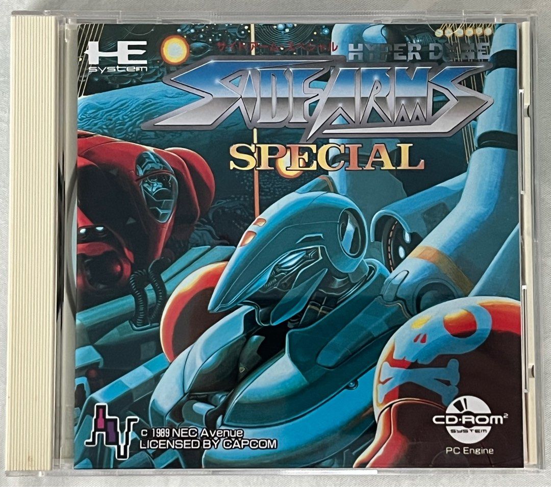 Hyper Dyne Side Arms, Jeu Vidéo PC Engine CD-ROM, NEC, NTSC-J, Avec Spin Card
