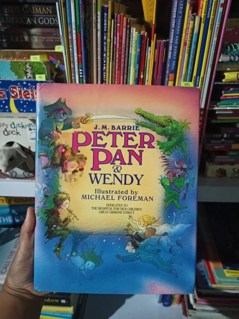 Peter Pan and Wendy (Category: Storybooks) located in Bani. Submitted by mitzhumild48581 (Listing ID 1329982144, Image 1). Description: Large hardbound book of Peter Pan No flaw. Like new. Sulit for its price. MoP:Gcash MoD: J&T.