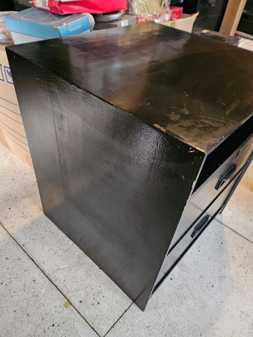 Side table with 2 drawers hardwood (Category: Tables & Sets) located in Antipolo. Submitted by mrcl715 (Listing ID 1329908485, Image 2). Description: size - 19x20x23 inches.