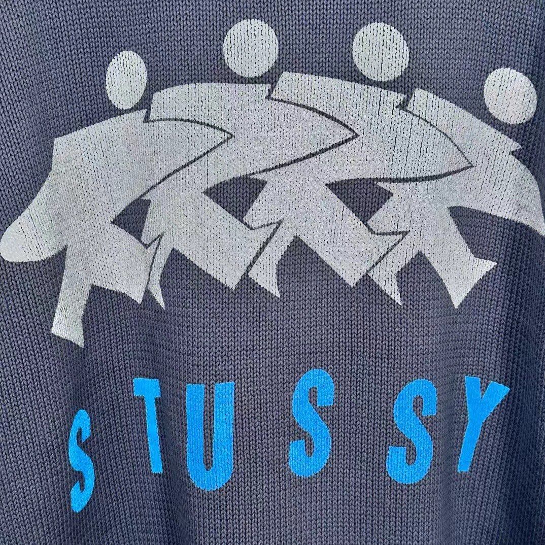 STUSSY FW24 SURFMAN ICON COTTON LINEN CREW衝浪人毛衣, 他的