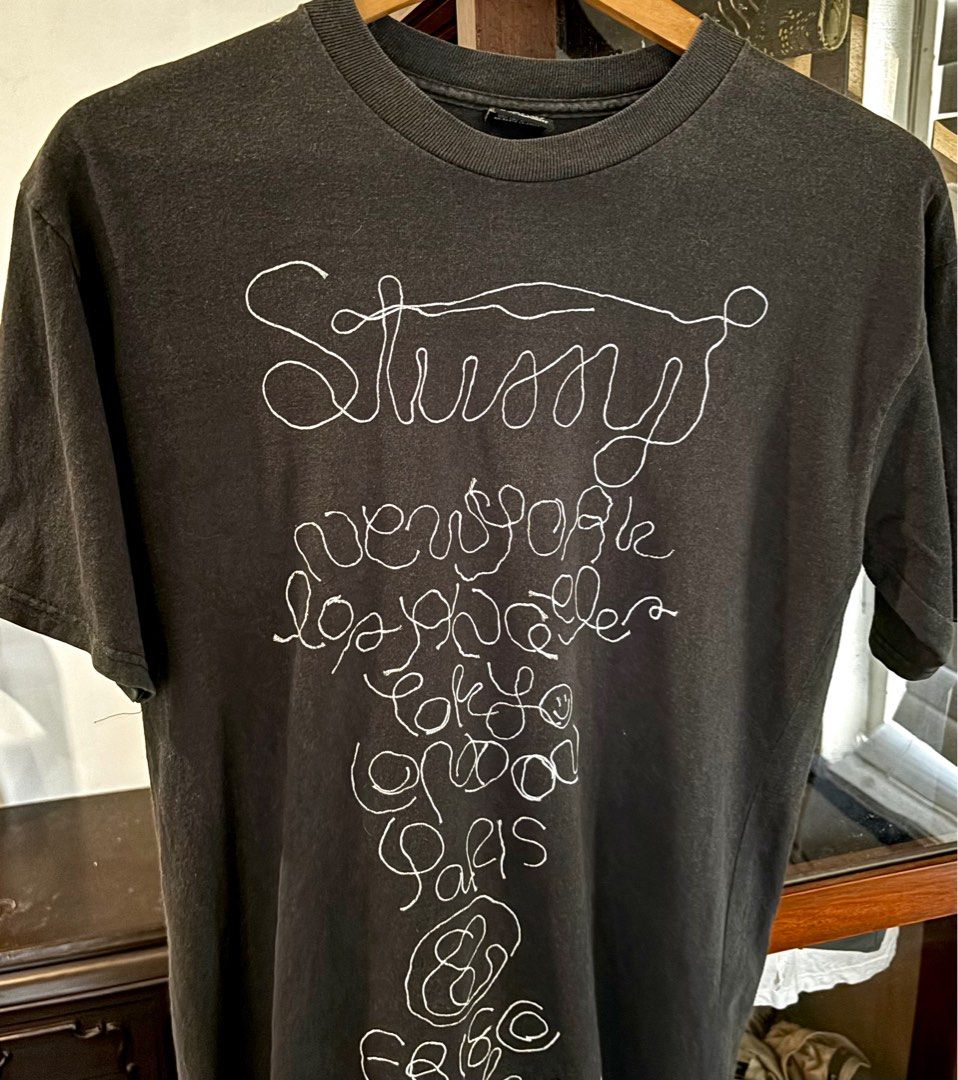 Stussy Vintage Shirt (Category: Tshirts & Polo Shirts ) located in Makati City. Submitted by bbongg (Listing ID 1329877108, Image 1). Description: Stussy Vintage Shirt Original Medium (fits Small), 19Wx26L Good condition, Barely used, vintage Price negotiable Decluttering For pick up / Lalamove.