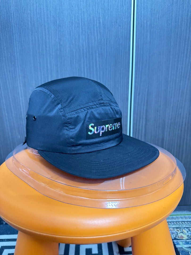 Supreme holographic logo camp cap hot sale
