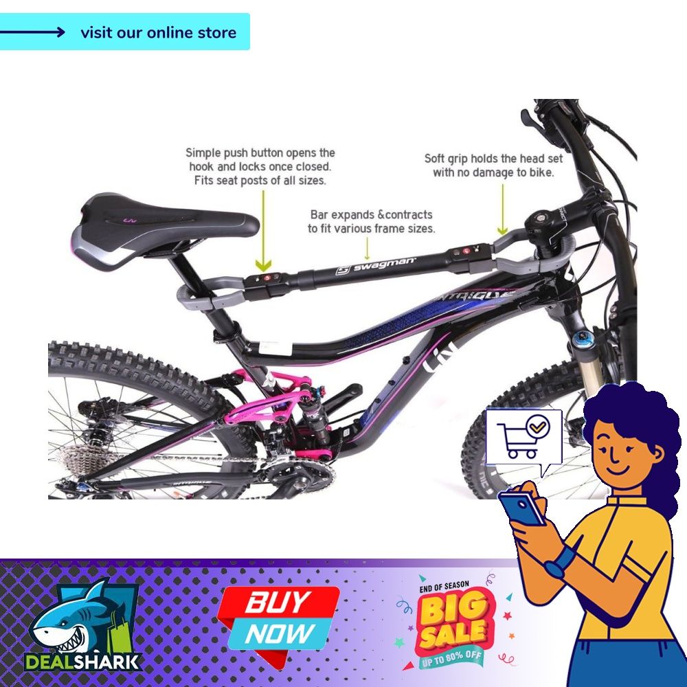 Swagman bike bicycle Deluxe Bar Adapter Frame black Sports Equipment Other Sports Equipment and Supplies on Carousell