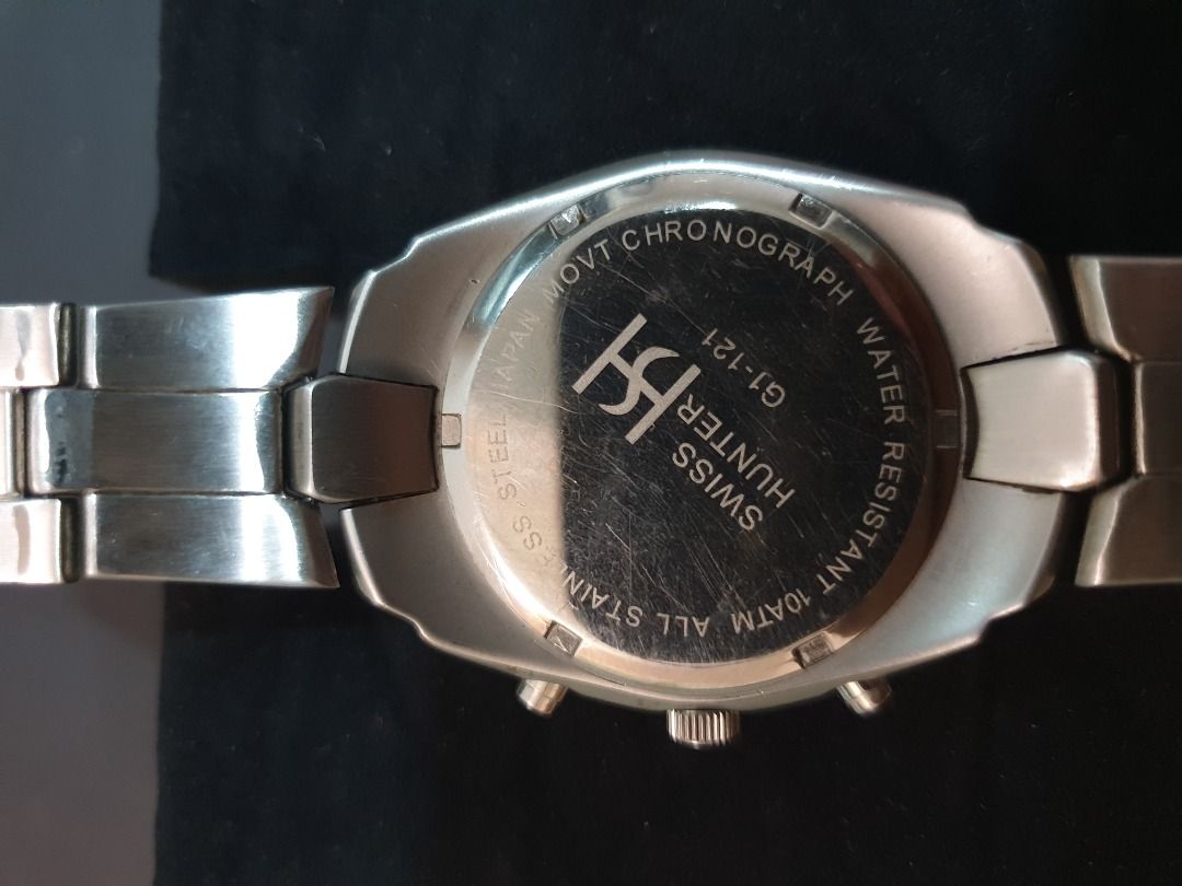 Swiss Hunter Japan Machine Stainless Steel Chronograph Men Watch